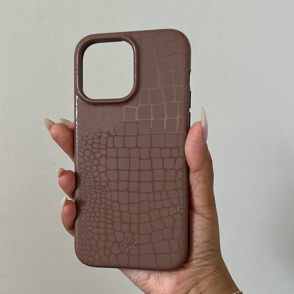 Velvet Caviar Crocodile Skin iPhone 14 Pro Max Case